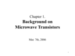 1.3 Historical View of Microwave Transistors