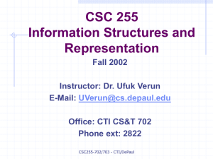 Lecture 1 - DePaul University