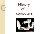 History of computers