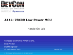 Low Power Lab - Renesas e-Learning