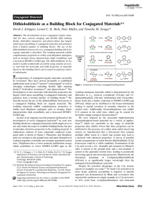 Dithiolodithiole as a Building Block for Conjugated Materials** Conjugated Materials