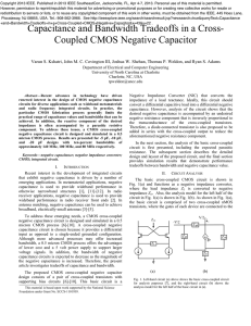 Capacitance and Bandwidth Tradeoffs in a Cross- Coupled CMOS Negative Capacitor