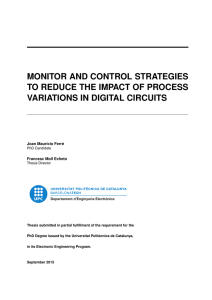 MONITOR AND CONTROL STRATEGIES TO REDUCE THE IMPACT OF PROCESS