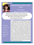 UW-Madison Department of Chemistry  Professor Kyoung-Shin