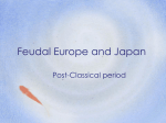 Feudal Europe and Japan