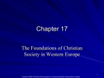 17. The Foundations of Christian Society in Western Europe