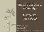 The Middle-Ages, 1066-1485, The Tales They Told