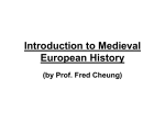 Introduction to Medieval European History