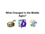 Lecture Notes: What Changed in the Middle Ages?