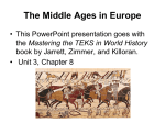 The Middle Ages in Europe - McKinney ISD Staff Sites