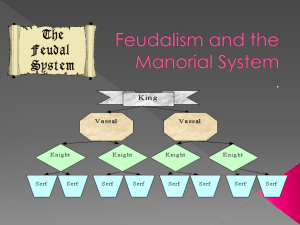 Feudalism and Manorialism Power Point