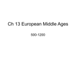 Ch 13 European Middle Ages