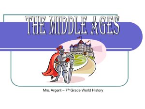 middle ages powerpoint - Mrs. Argent`s Journey To History