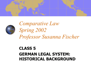 Comparative Law Class 5 - The Catholic University of America
