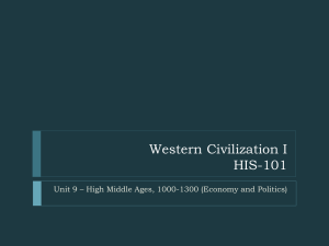 Western Civilization I HIS-101