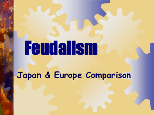 European V. Japanese Feudalism 1