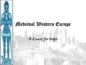 Medieval Western Europe - Adams State University
