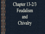 Feudalism and Chivalry