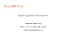 1. Operating system