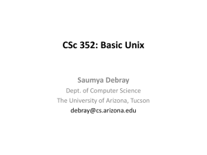 CSc 352: Systems Programming & Unix