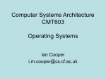 Operating Systems - Cardiff University