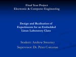 Final Year Project Electronic & Computer Engineering