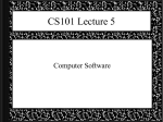 CS101 Lecture - Sonoma State University