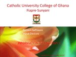 Catholic University College of Ghana Fiapre