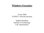Windows Forensics - University of Washington