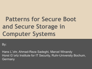 Lakshmi Nannapaneni`s presentation on Patterns for Secure Boot