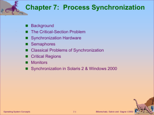 Chapter 7 Process Synchronization