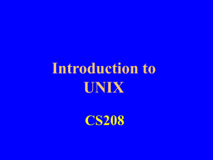Intro to UNIX - Regis University: Academic Web Server for Faculty