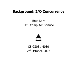 I/O Concurrency