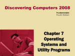 Chapter 7 Operating Systems and Utility Programs