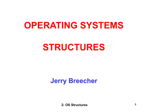 OPERATING SYSTEM STRUCTURES