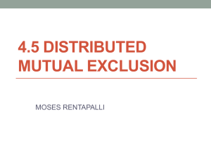 4.5 distributed mutual exclusion