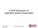 Operating System organization