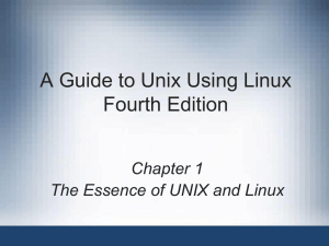 The Essence of UNIX and Linux