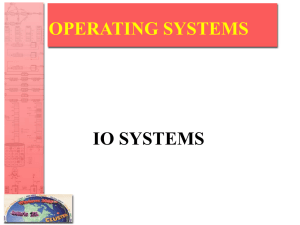 operating systems io systems