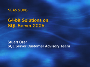 DB401 64-bit Solutions on SQL Server