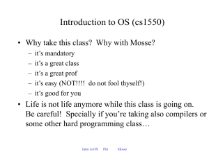 Introduction to OS cornell 414