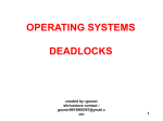 deadlocks - W3Professors