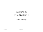 Lecture 22 File-System Interface
