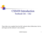 CSS430: Introduction - UW Faculty Web Server