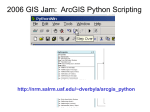 ArcGIS Python Scripting