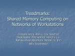 Treadmarks: Shared Memory Computing on Networks of Workstations
