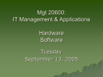 Mgt 20600: IT Management