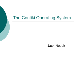 The Contiki Operating System
