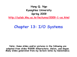 I/O Systems - Ubiquitous Computing Lab