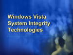 Windows Vista system integrity technologies